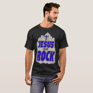 T-shirt Jésus est ma chemise de roche pour les hommes