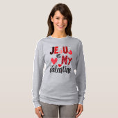 T-shirt Jésus est ma Saint Valentin (Devant entier)