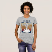 T-shirt Jésus Est Mon Café (Devant entier)