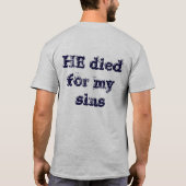 T-shirt JÉSUS est mon HÉROS (Dos)