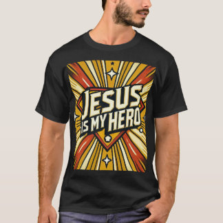 T-shirt Jésus est mon Héros, le super-héros de la bande de