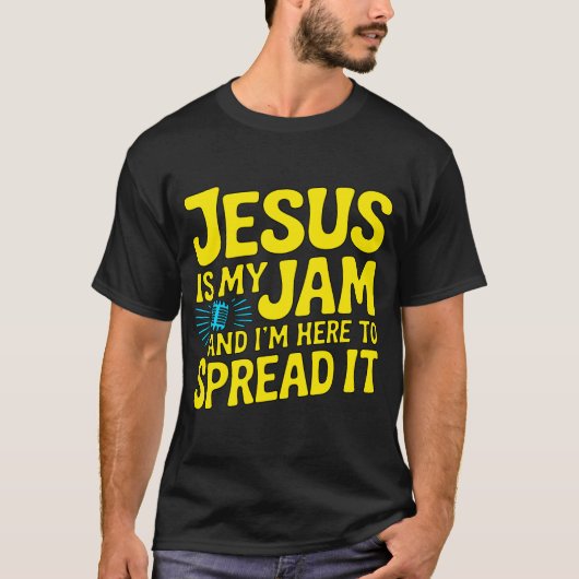 T-shirt Jésus Est Mon Jam Drôle Chrétien (Devant)