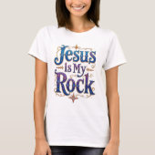 T-shirt Jésus est mon roc (Devant)