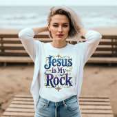 T-shirt Jésus est mon roc