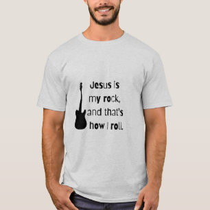 T-shirt Jésus est mon rocher