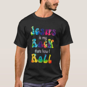 T-shirt Jésus Est Mon Rocher Vintage Drôle Foi Chrétienne