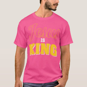 T-shirt Jésus Est Mon Roi Enfants Chrétiens Mignonne Amour