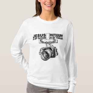 T-shirt Jésus Est Mon Sauveur La Photographie Est Ma Théra
