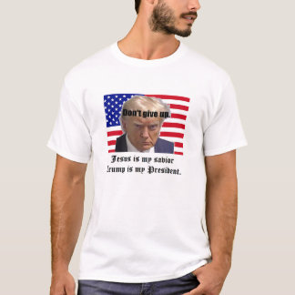 T-shirt Jésus est mon sauveur Trump est mon président