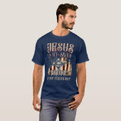 T-shirt Jésus Est Mon Sauveur Trump Est Mon Président (Devant entier)