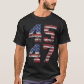 T-shirt Jésus Est Mon Sauveur Trump Est Mon Président Amér (Devant)
