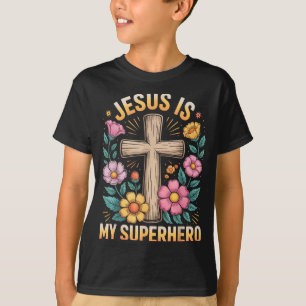T-shirt Jésus est mon super-héros