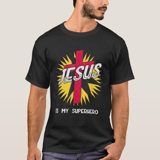 T-shirt Jésus est mon super-héros (Devant)