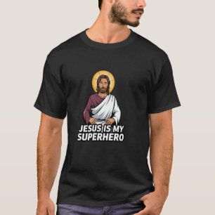 T-shirt Jésus est mon super-héros chrétien Dieu religieux