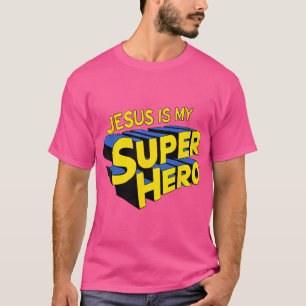 T-shirt Jésus Est Mon Superhéros