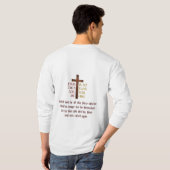 T-shirt Jésus est mort pour moi ainsi je vivrai pour lui (Dos entier)