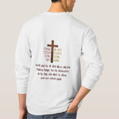 T-shirt Jésus est mort pour moi ainsi je vivrai pour lui (Dos)