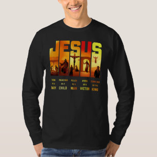 T-shirt Jésus Est Né Comme Un Bébé Prêché Comme Un Enfant