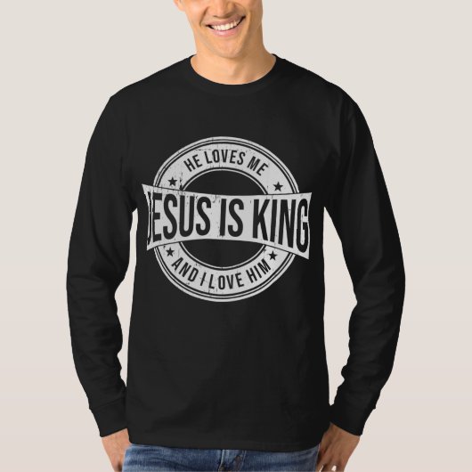 T-shirt Jésus est roi (Devant)