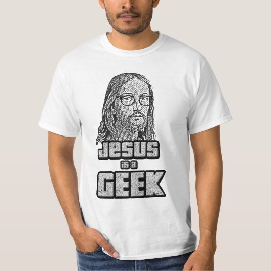T-shirt Jésus est un geek (Devant)