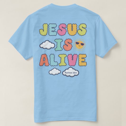 T-shirt Jésus est vivant (Design dos)