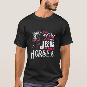T-shirt Jésus Et Chevaux Équitation