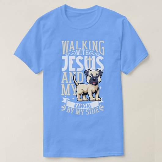 T-shirt Jésus et chien Kangal Shepherd (Design devant)