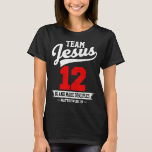 T-shirt Jésus Et Équipe De Baseball Jésus Chrétien Matthie