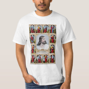 T-shirt Jésus et la chemise d'apôtres