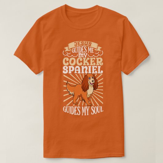 T-shirt Jésus et mon Cocker Spaniel (Design devant)