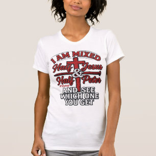 T-shirt Jésus et Pierre mélangés Humour chrétien vintage