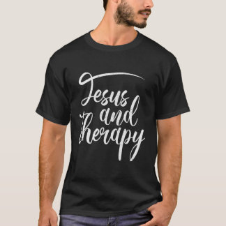 T-shirt Jésus Et Thérapie Humour Religieux Chrétien