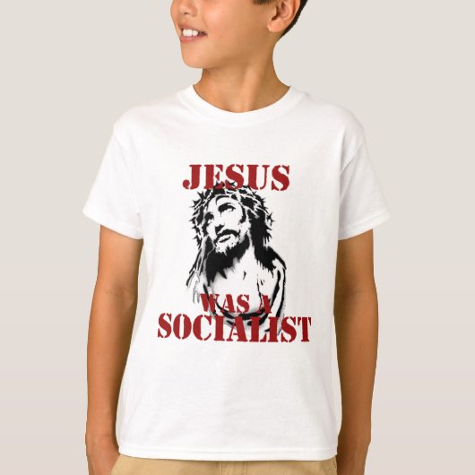 T-shirt Jésus était socialiste (Devant)