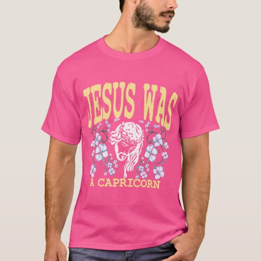 T-shirt Jésus Était Un Capricorne (Devant)