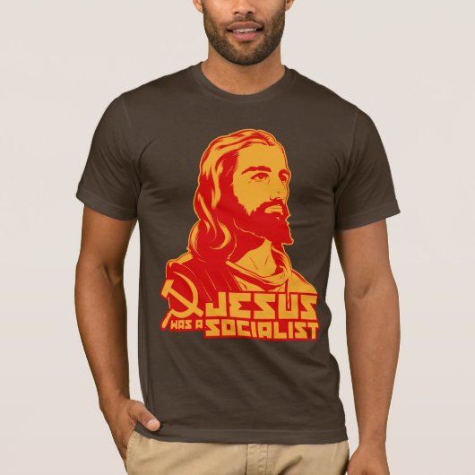 T-shirt Jésus était un socialiste (Devant)