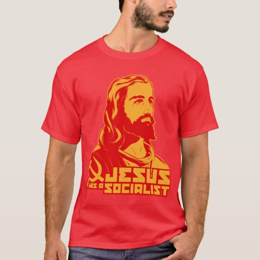 T-shirt Jésus était un socialiste (Devant)