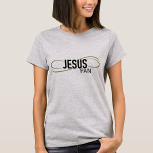 T-shirt Jésus Fan avec le swirl Tee femmes