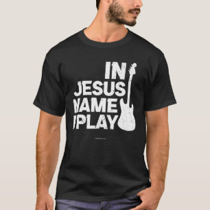T-shirt Jésus Guitare Jouer Bible chrétienne Verse Religie