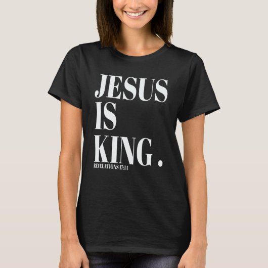 T-shirt Jesus Is King Christian Religious Pastor Preacher (Devant)