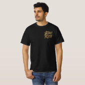 T-shirt Jesus Is King Gold Font Christian Statement (Devant entier)