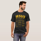 T-shirt Jesus Is King Names Of God Hebrew Jesus Christian  (Devant entier)