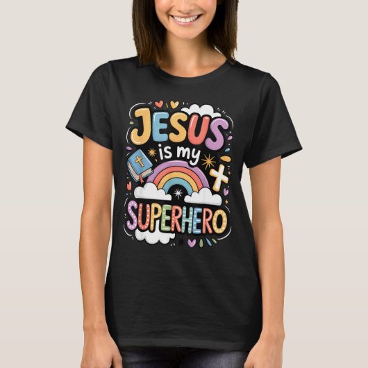 T-shirt Jesus Is My Superhero (Devant)