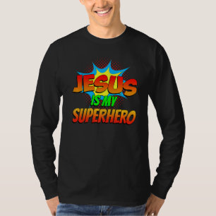 T-shirt Jésus Is My Superhero Comic Book Christian Religio