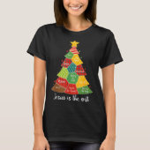 T-shirt Jesus Is The Gift Christmas Tree Patchwork Scriptu (Devant)