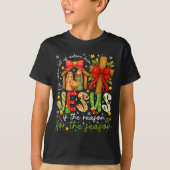 T-shirt Jesus Is The Reason For The Season Christian Chris (Devant)
