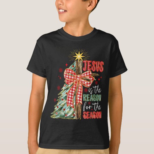 T-shirt Jesus Is The Reason For The Season Christmas Xmas (Devant)