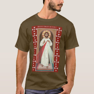 T-SHIRT JÉSUS J'AI CONFIANCE EN VOUS DIVINE MERCY ICON