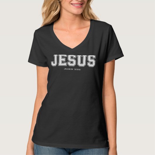 T-shirt Jésus Jean 316 Chrétien Graphique (Devant)