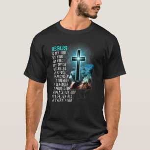 T-shirt Jésus Jésus Est Mon Dieu Roi Mon Seigneur Mon Sauv
