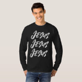 T-shirt Jesus Jesus Jesus Simple Christian (Devant entier)